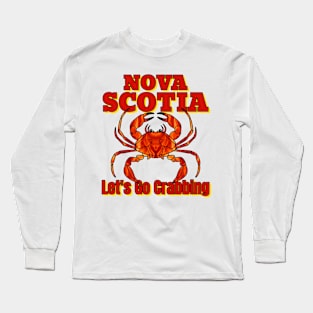Nova Scotia, Seafood Crabs Long Sleeve T-Shirt